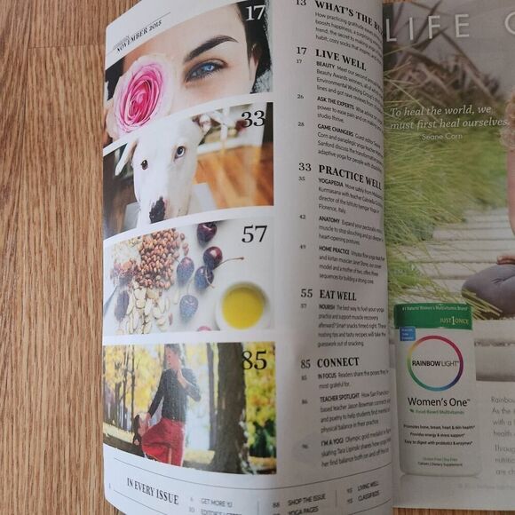 Yoga Journal Magazine November 2015 Janet Stone Cover Back Issue - Picture 3 of 4